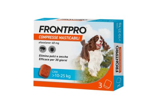 Frontpro 68mg per cani 10-25 Kg 3 compresse masticabili 