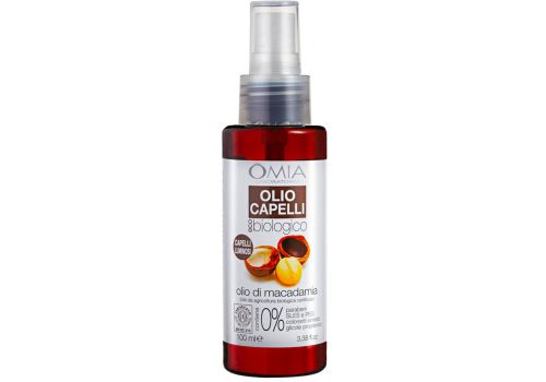 Omia Olio Capelli Eco Biologico Capelli Luminosi all'Olio di Macadamia 100 ml