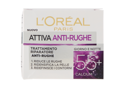 L'Oréal Paris Attiva Antirughe 55+ Trattamento Riparatore Anti-Rughe Giorno e Notte 50ml