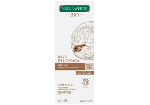 Naturaverde Bio Siero Viso Rigenerante Intensivo con Bava di Lumaca 60ml