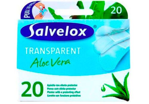 SALVELOX TRANSPARENT CON ALOE 20 P