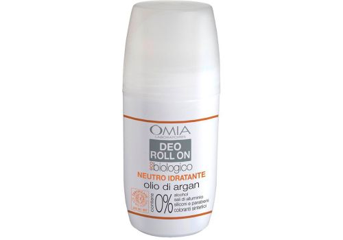Omia Deo Roll-On Eco Biologico Neutro Idratante all'Olio di Argan 50ml