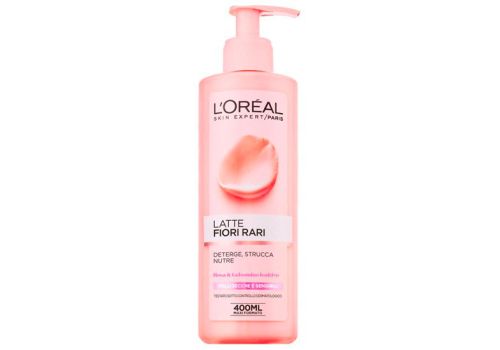 L'Oréal Skin Expert Fiori Rari Latte Detergente Struccante per Pelli Secche e Sensibili 400ml
