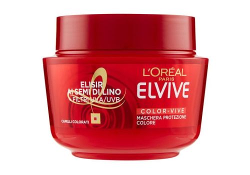 Elvive Color-Vive Maschera Protezione Colore Elisir Ai Semi Di Lino per Capelli Colorati 300ml
