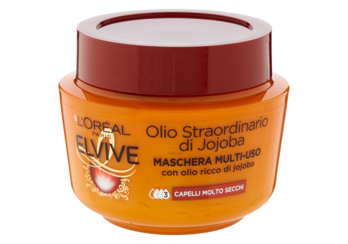 Elvive Olio Straordinario Di Jojoba Maschera Multi-Uso per Capelli Molto Secchi 300ml