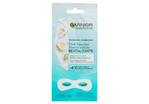 Garnier Skin Active Maschera Occhi Rivitalizzante con Acqua di Cocco e Acido Ialuronico 1 pezzo