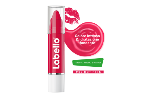 Labello Crayon Lipstick Colore Intenso 02 Hot Pink