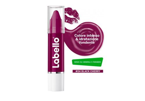 Labello Crayon Lipstick Colore Intenso 04 Black Cherry