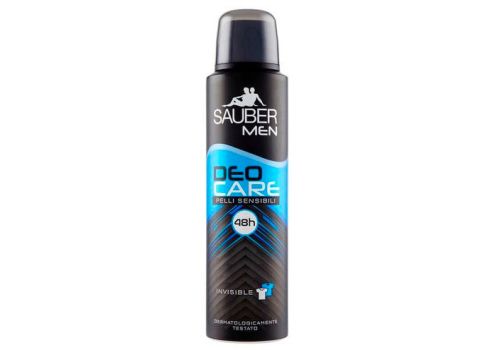 Sauber Men DeoCare Pelli Sensibili 48H Invisible Deodorante Spray 150ml