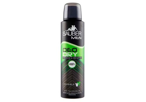 Sauber Men DeoDry Fresco&Asciutto 48H Invisible Deodorante Spray 150ml