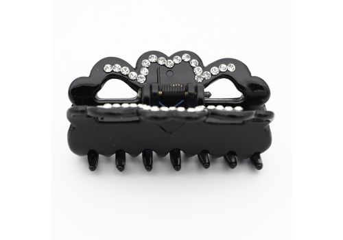 Pinza Tart Strass Nera 1pz