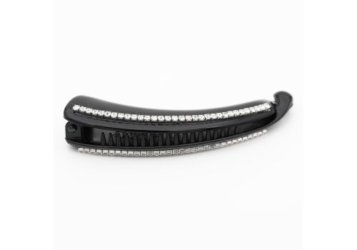 Pinza Banana Strass Nero 1pz