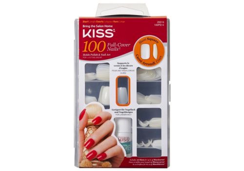 Kiss 100 Full Cover Nails Box 100 Unghie Artificiali + Colla