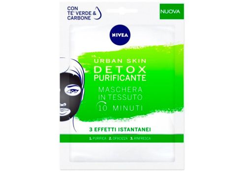 Nivea Urban Skin Detox maschera in tessuto purificante 1 pezzo