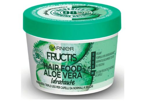 Garnier Fructis Hair Food Aloe Vera Idratante Maschera Triplo Uso per Capelli da Normali a Secchi 390ml