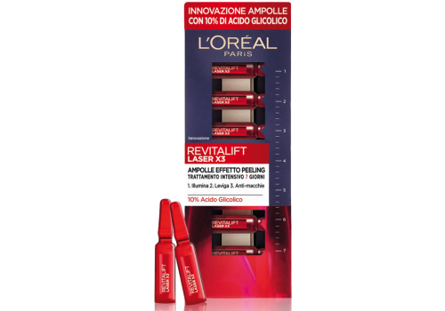 L'Oréal Paris Revitalift Laser X3 ampolle effetto peeling 7 pezzi