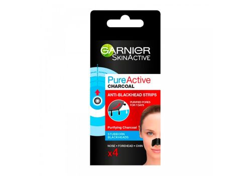 Garnier Skin Active Pure Active al Carbone Cerotti Anti Punti Neri 4 pezzi