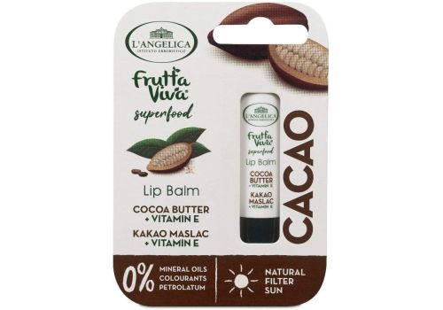 L'Angelica Frutta Viva Superfood Lip Balm Burro di Cacao e Vitamina E 1 Stick