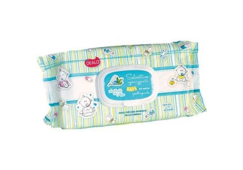 Dealo Salviettine Igienizzanti Baby Idratanti con Aloe 72 salviette