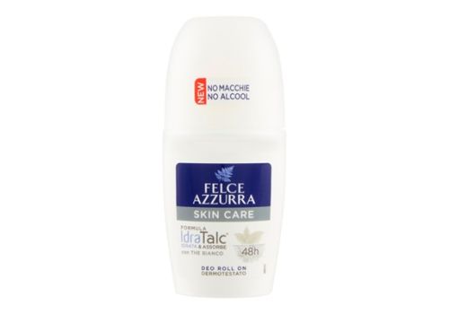 Felce Azzurra Skin Care 48H IdraTalc con The Bianco Deodorante Roll-On 50ml
