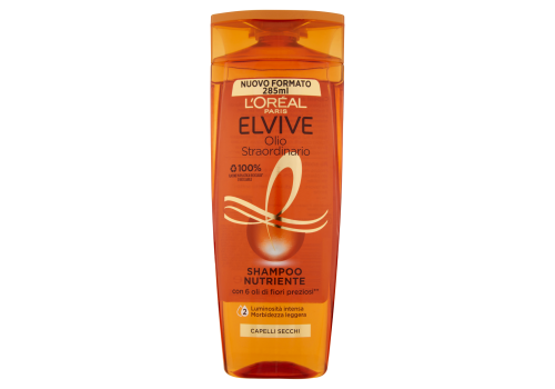 Elvive Olio Straordinario Shampoo Nutriente per Capelli Secchi 285ml