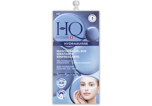 HQ Hydrasuisse Maschera Gel Sos Idratante Rinfrescante 3 Dosi