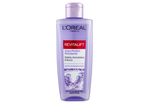 L'Oréal Revitalift Acqua Micellare Rimpolpante Anti-Età Viso e Occhi con Acido Ialuronico Puro 200ml