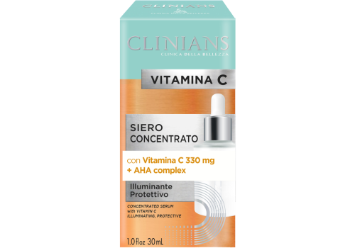 Clinians Siero Concentrato Illuminante Protettivo con Vitamina C + AHA Complex 30ml