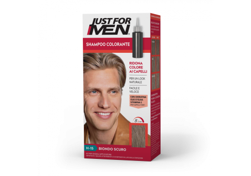 Just For Men Shampoo Colorante Kit Per Singola Applicazione H-15 Biondo Scuro