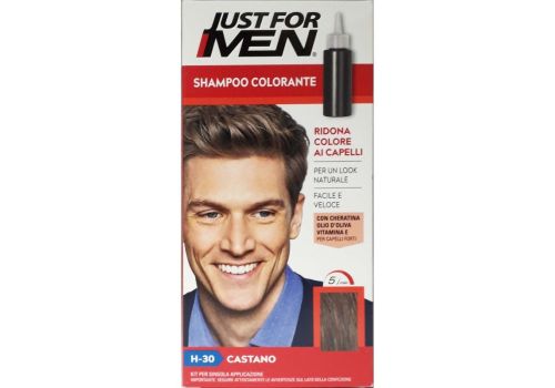 Just For Men Shampoo Colorante Kit Per Singola Applicazione H-30 Castano