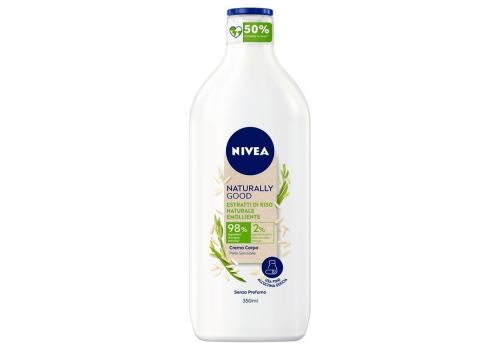 Nivea Naturally Good Crema Corpo agli Estratti Di Riso Naturale Emolliente per Pelle Sensibile 350ml