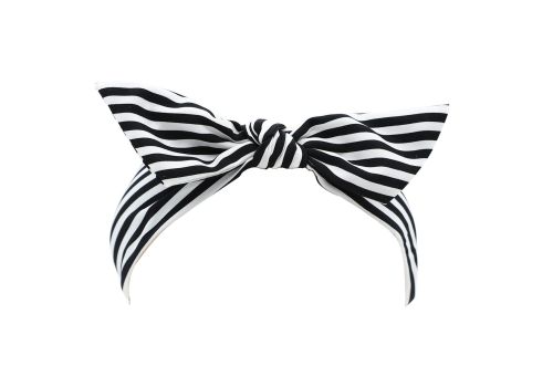 Cerchietto Righe Nero 1pz