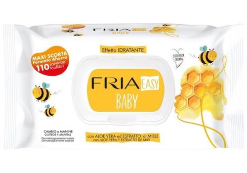 Fria Easy Baby Effetto Idratante con Aloe Vera ed Estratto di Miele 110 salviette