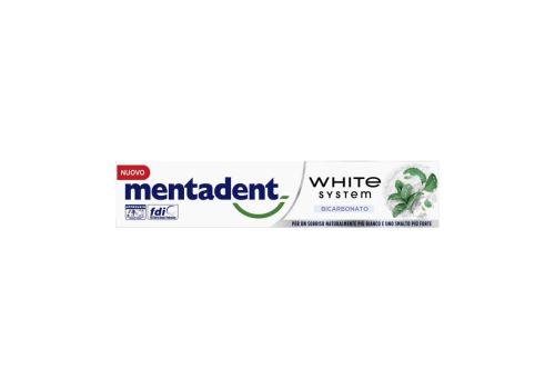 Mentadent White System Bicarbonato Dentifricio 75ml