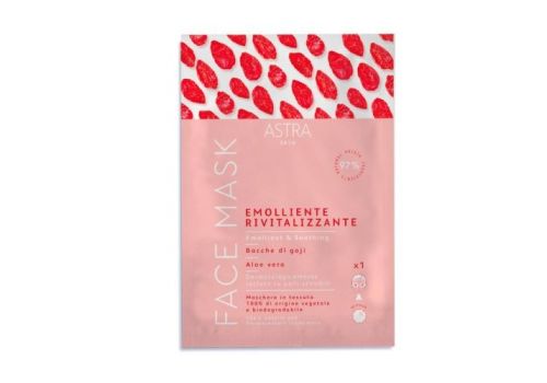 Astra Face Mask emolliente rivitalizzante maschera viso ultra sottile in tessuto 1 pezzo
