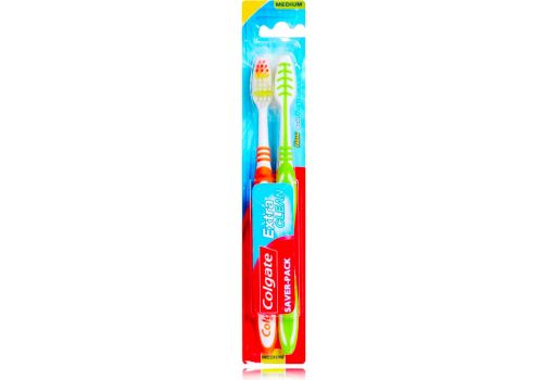 Colgate Extra Clean Spazzolino Setole Medie 2 pezzi