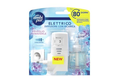 Ambipur 1 Diffusore Elettrico + 1 Ricarica liquida risveglio primaverile 20ml
