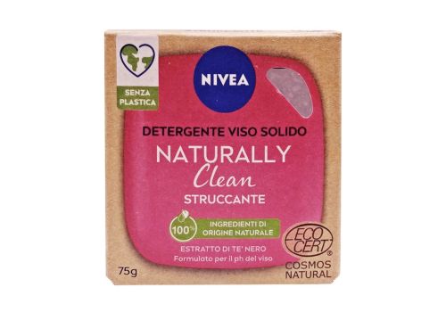 Nivea  Naturally Clean detergente solido struccante viso 75 grammi