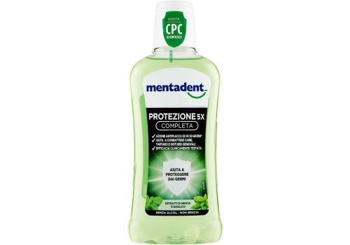Mentadent Protezione 5X Completa Collutorio Senza Alcool 400ml