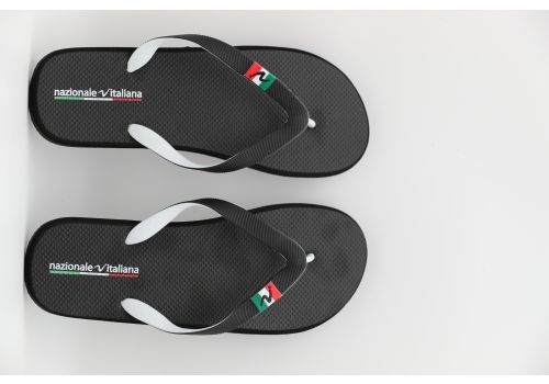 Nazionale Italiana Infradito Black 43 Uomo