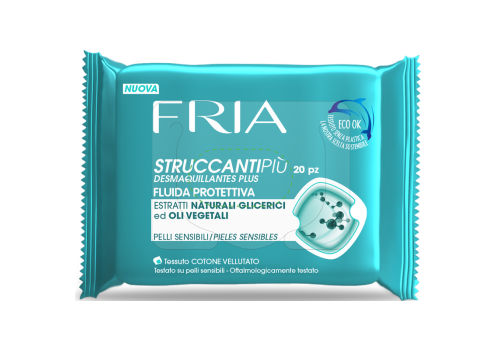 20 Salviette Struccanti Fluida Protettiva Pelli Sensibili