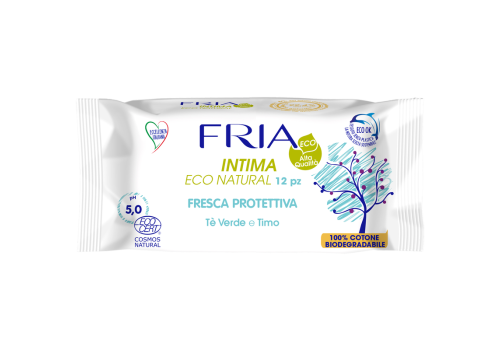 Salviette Intima Eco Natural Fresca Protettiva Ph5 0 Te' Verde E Timo 12 pezzi