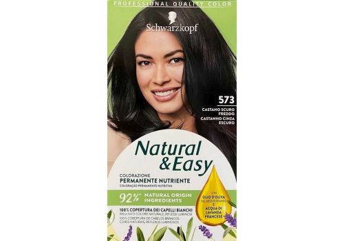 Natural&Easy Colorazione Permanente Nutriente 573 Castano Scuro Freddo