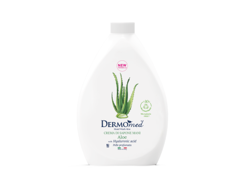 Dermomed aloe & melograno crema di sapone per le mani ricarica 1 litro