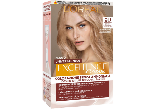 Excellence Creme Colorazione Senza Ammoniaca 9U Biondo Chiarissimo Universale
