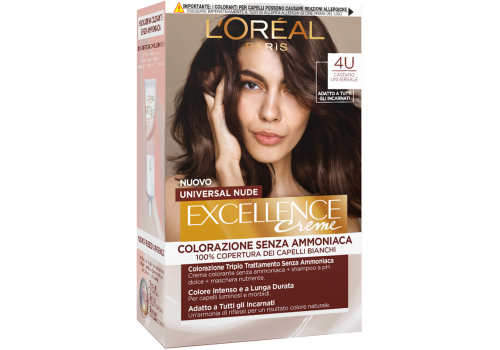 Excellence Creme Colorazione Senza Ammoniaca 4U Castano Universale