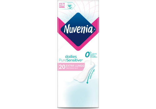 Nuvenia Dailies Pure Sensitive Proteggi Slip Extra Lungo 20 pezzi