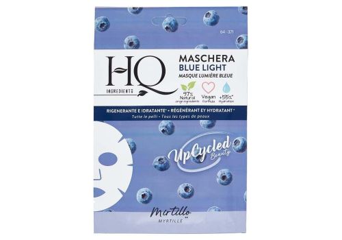 HQ BlueLight Mirtillo maschera in tessuto rigenerante e idratante 1 pezzo
