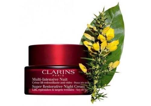 Clarins Super Restorative crema notte antirughe per pelle secca e molto secca 50ml