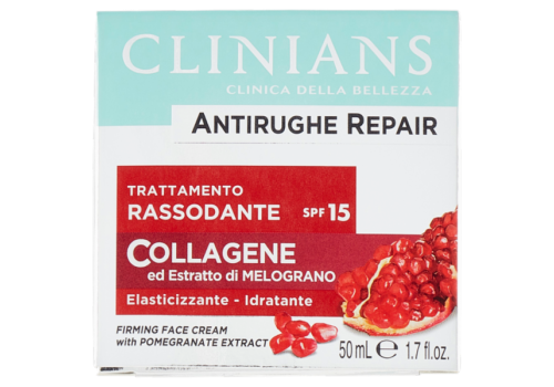 Clinians antirughe repair spf 15 collagene ed estratto di melograno elasticizzante antiossidante siero concentrato 50ml